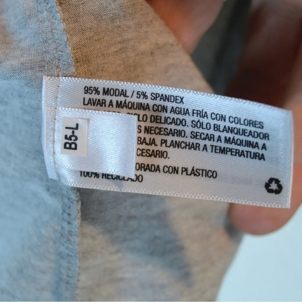 Stars Above Beautifully Soft Short Sleeve‎ Notch Collar Top, Grey - Large